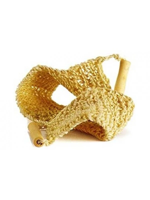 Fascia Biffoli Striscia In Sisal E Cotone Con Manici In Legno 3 Fascia Biffoli Striscia In Sisal E Cotone Con Manici In Legno