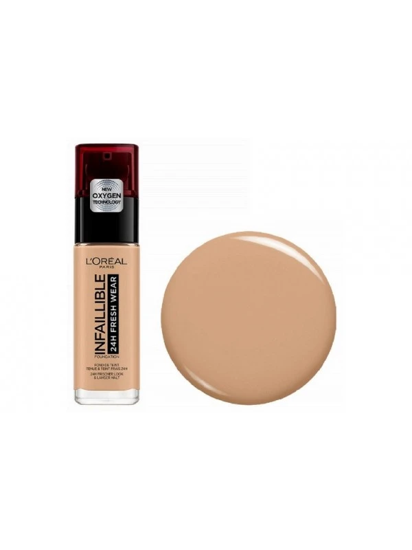 Fondotinta L'oreal Infallible 24h Fresh Wear - 140 Beige Dore' 3 Fondotinta L'oreal Infallible 24h Fresh Wear - 140 Beige Dore'