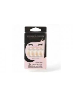 Unghie Finte Beauty & Trends Lady Nails Bianco/rosa - 6033