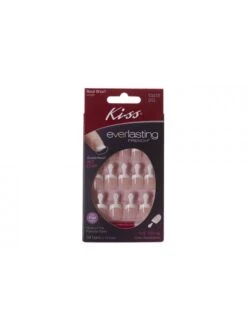 Unghie Kiss Everlasting French Short Length Glue On - Forever